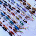 Perles en agate de forme riz naturelles pour la création de bijoux de style européen en gros, vente à l'unité