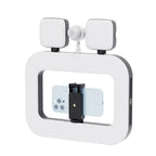 Anneau lumineux LED pour créateurs de vidéos, lumière selfie 5600K, support vidéo pour smartphone, stabilisateur de téléphone pour tournage avec Bluetooth