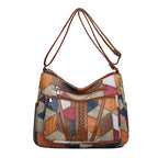Sac bandoulière vintage élégant pour femmes, sac à main tendance, sac épaule à plusieurs poches, sac bandoulière rétro polyvalent pour un usage quotidien