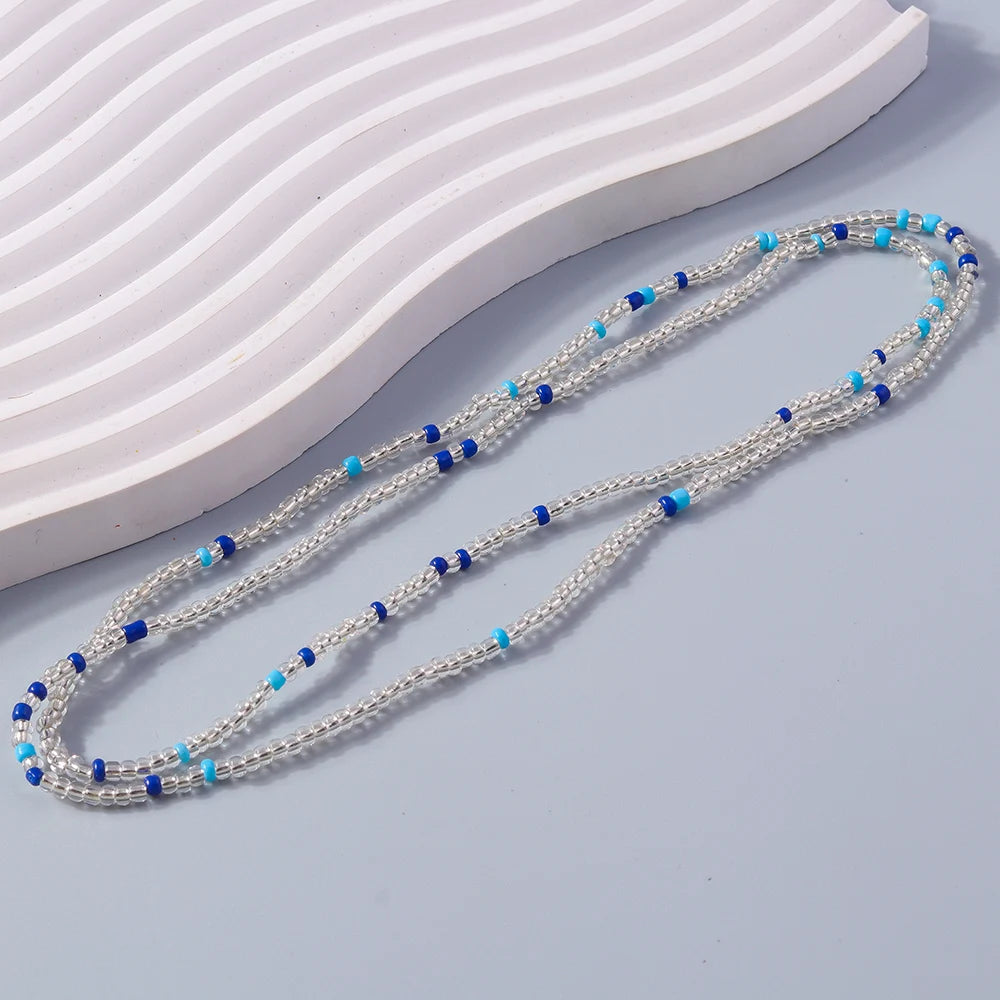 Aihua 1 pièce Nouvelle Chaîne de taille de plage d'été bohème avec perles pour femmes, bijoux de corps esthétiques sexy pour bikini