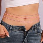 Aihua 1 pièce Nouvelle Chaîne de taille de plage d'été bohème avec perles pour femmes, bijoux de corps esthétiques sexy pour bikini