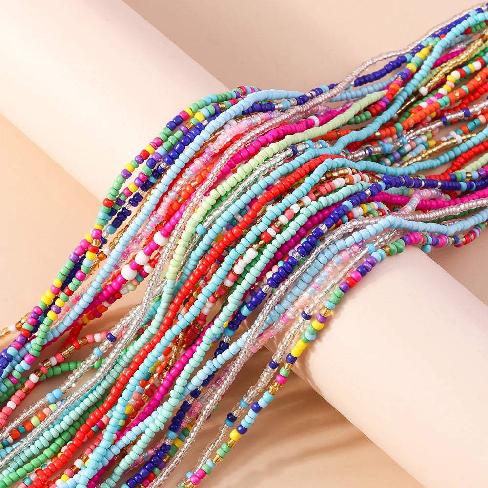 Aihua 1 pièce Nouvelle Chaîne de taille de plage d'été bohème avec perles pour femmes, bijoux de corps esthétiques sexy pour bikini