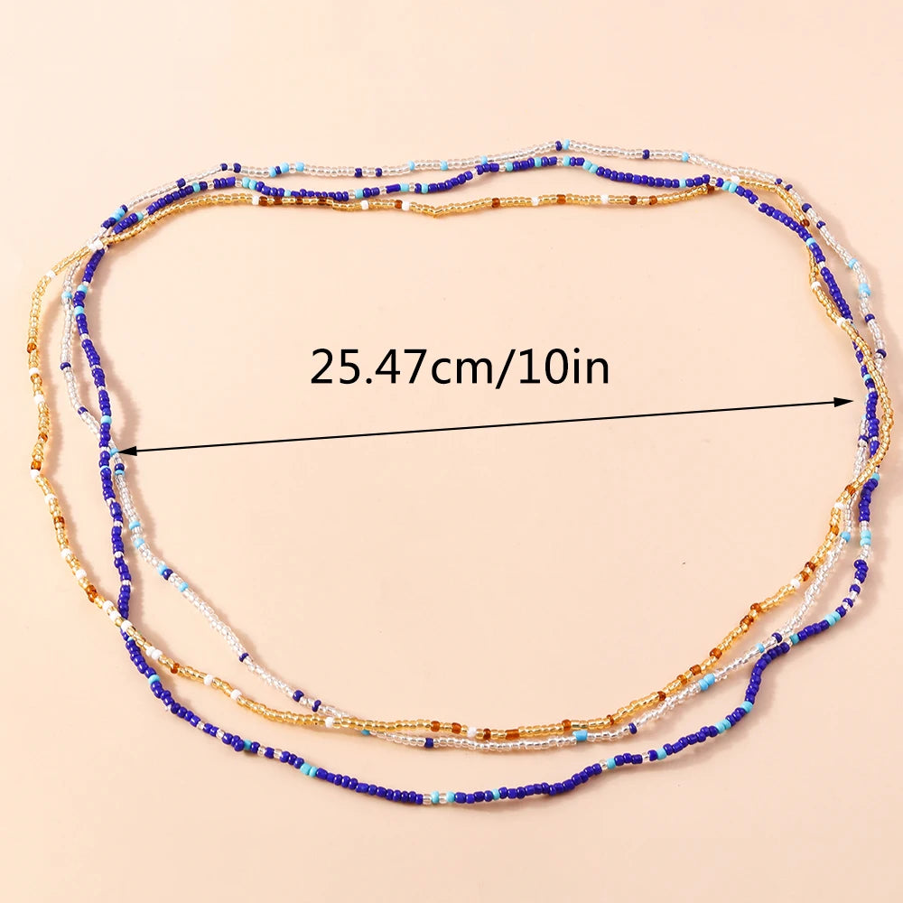 Aihua 1 pièce Nouvelle Chaîne de taille de plage d'été bohème avec perles pour femmes, bijoux de corps esthétiques sexy pour bikini