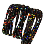 Chaîne de ventre élastique colorée,personalisable, chaîne de ventre africaine, perles de taille, chaîne corporelle pour femmes et filles, bijoux d'été bohème, accessoires de mode