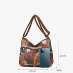 Sac bandoulière vintage élégant pour femmes, sac à main tendance, sac épaule à plusieurs poches, sac bandoulière rétro polyvalent pour un usage quotidien