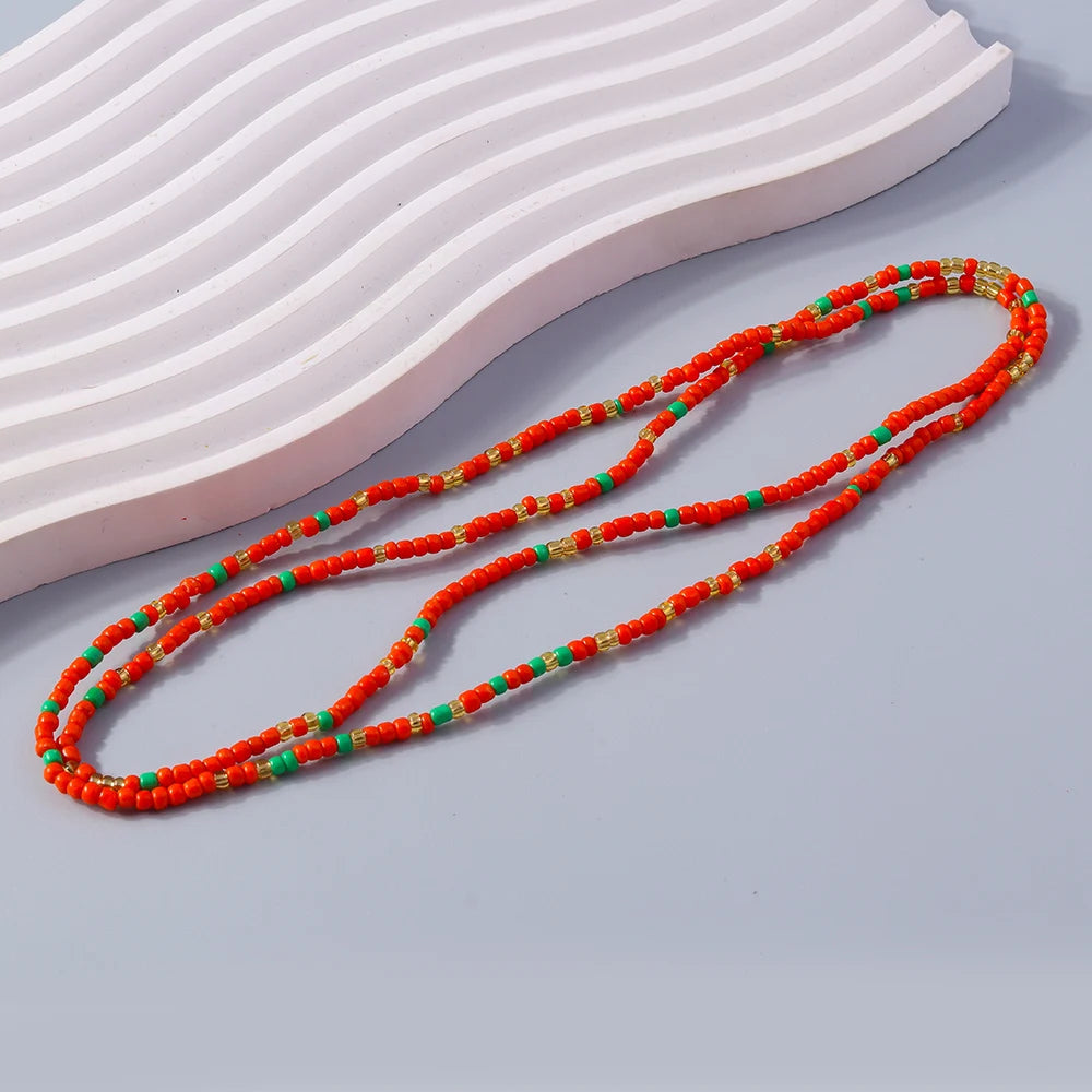 Aihua 1 pièce Nouvelle Chaîne de taille de plage d'été bohème avec perles pour femmes, bijoux de corps esthétiques sexy pour bikini